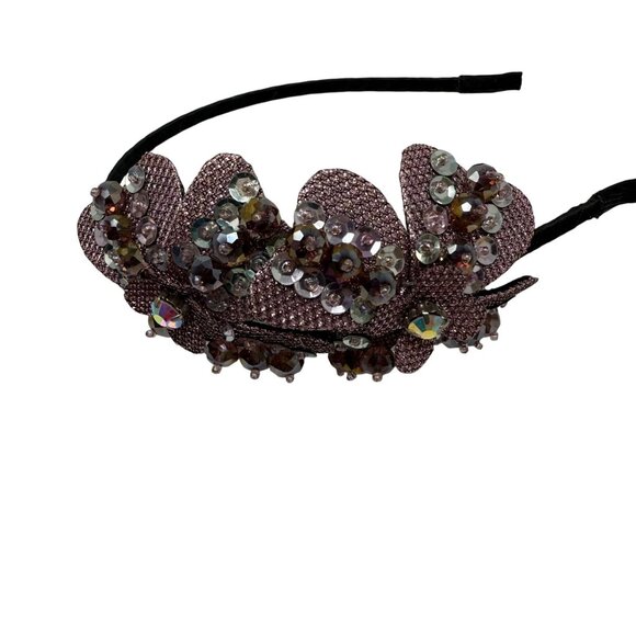 4 Headbands Pearl Floral & Bead Elegant Accessories  Various Occasions Preppy - Picture 3 of 7